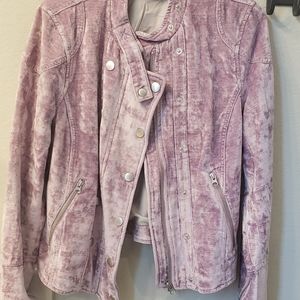 Free People velvet motto jacket